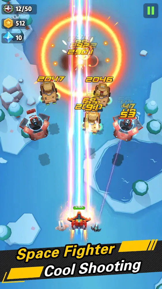 Screenshot of the WinWing: Space Shooter app