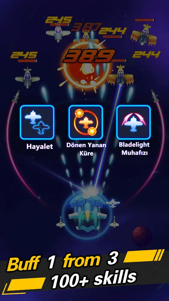 Screenshot of the WinWing: Space Shooter app