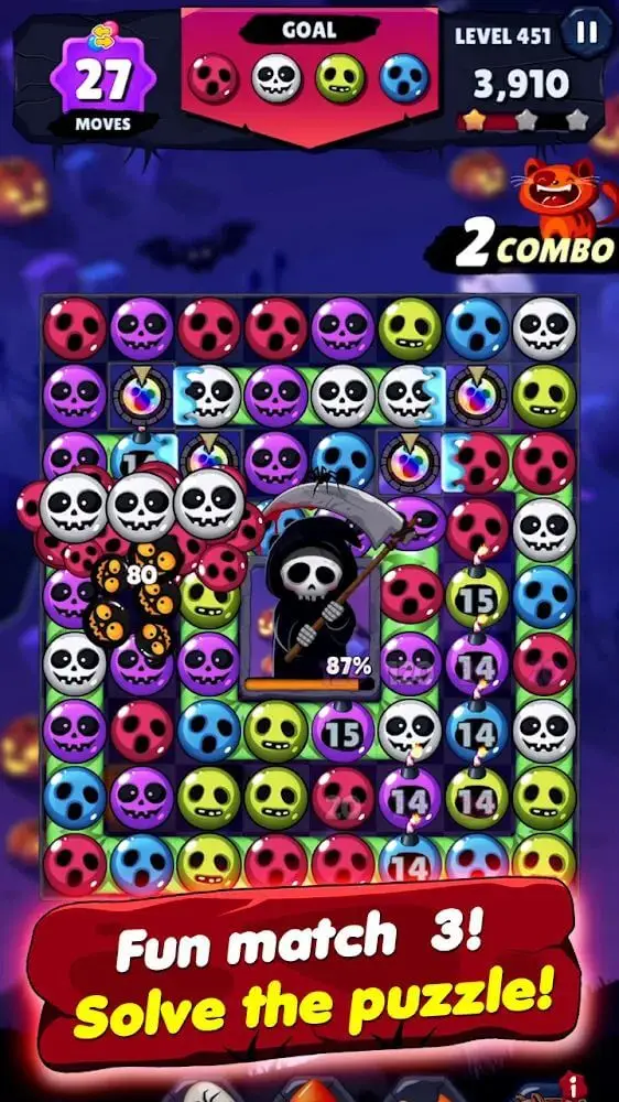 Screenshot of the Witch Match Puzzle app