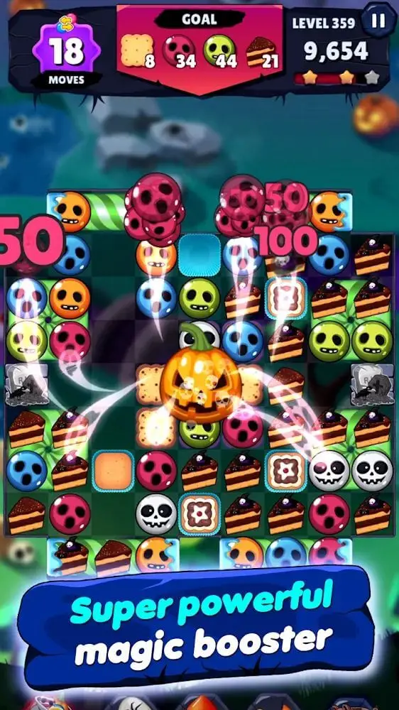 Screenshot of the Witch Match Puzzle app