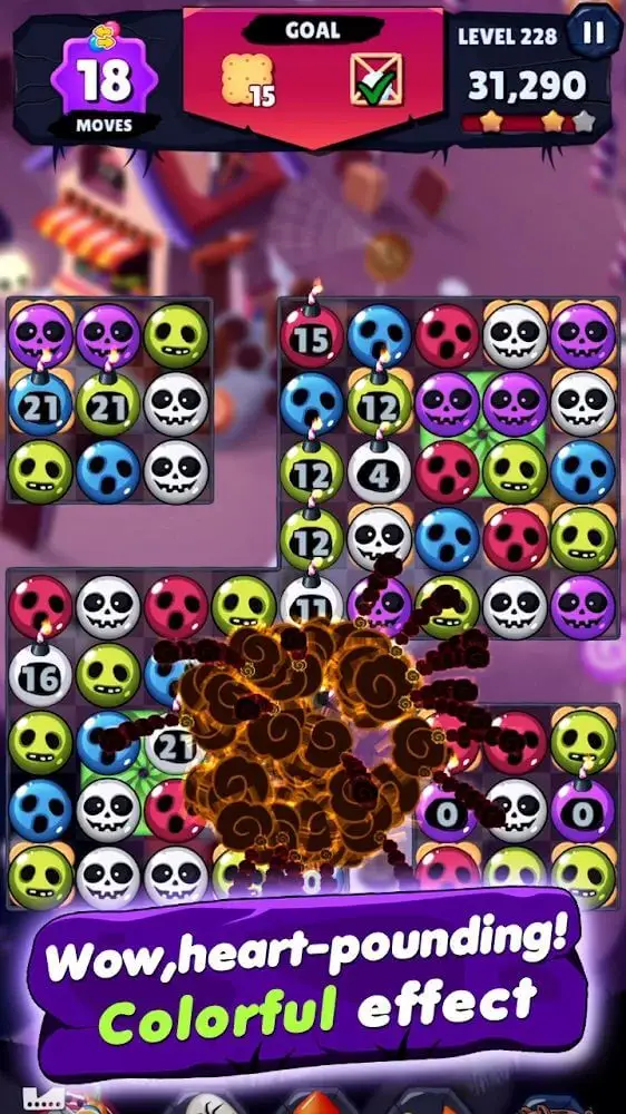 Screenshot of the Witch Match Puzzle app