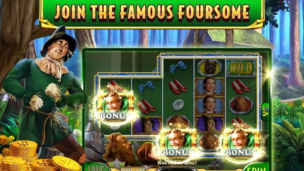 Screenshot of the Wizard of Oz Slot Machine Game game