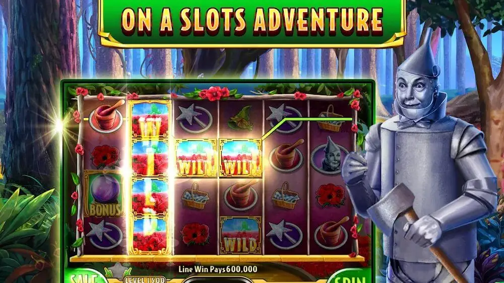Screenshot of the Wizard of Oz Slot Machine Game game