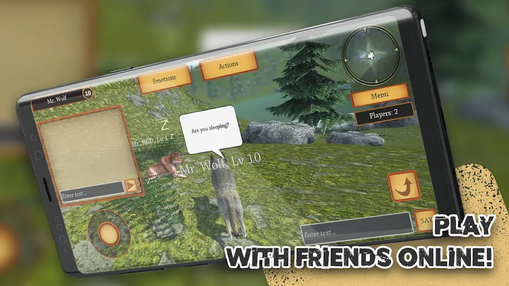 Screenshot of the Wolf Simulator Evolution game