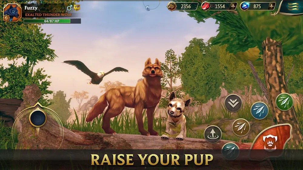 Screenshot of the Wolf Tales game
