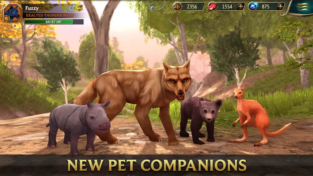 Screenshot of the Wolf Tales game