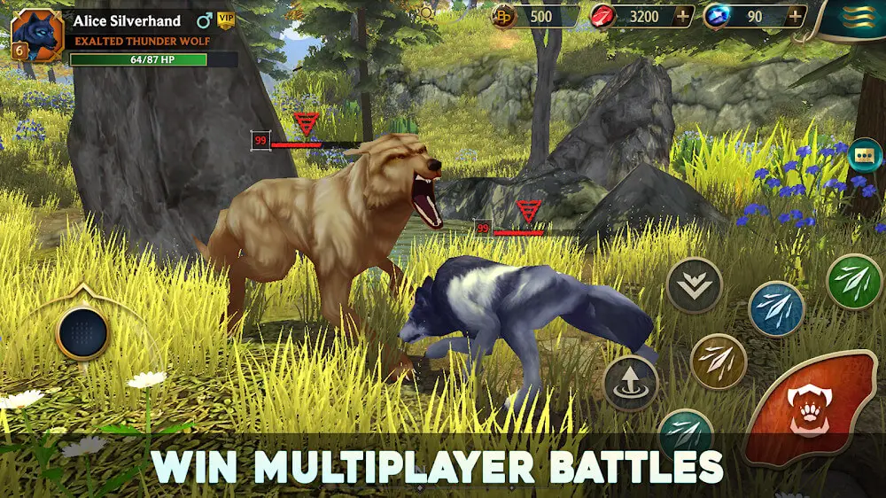 Screenshot of the Wolf Tales game
