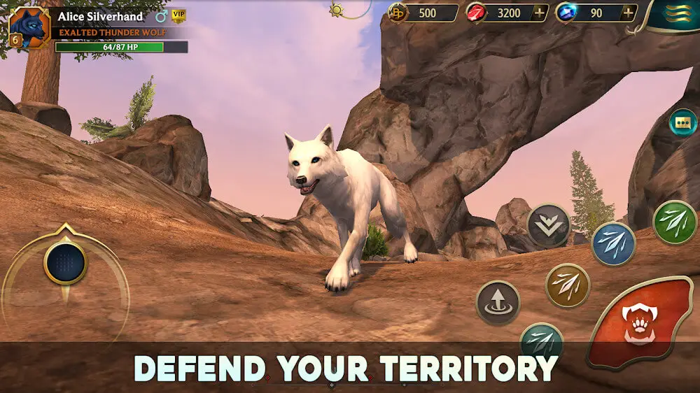 Screenshot of the Wolf Tales game