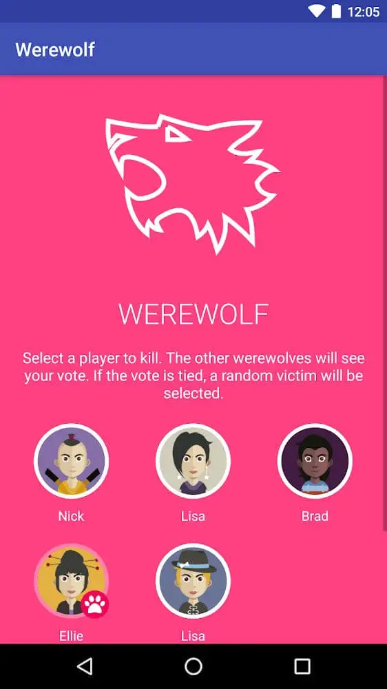 Screenshot of the Wolvesville Classic Pro app