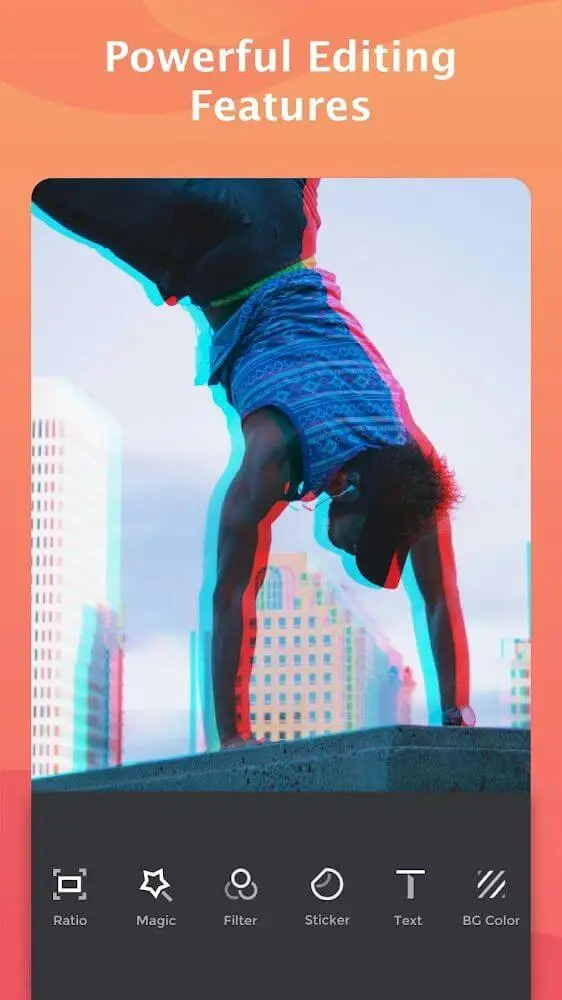 Screenshot of the Wonder Video Editor app