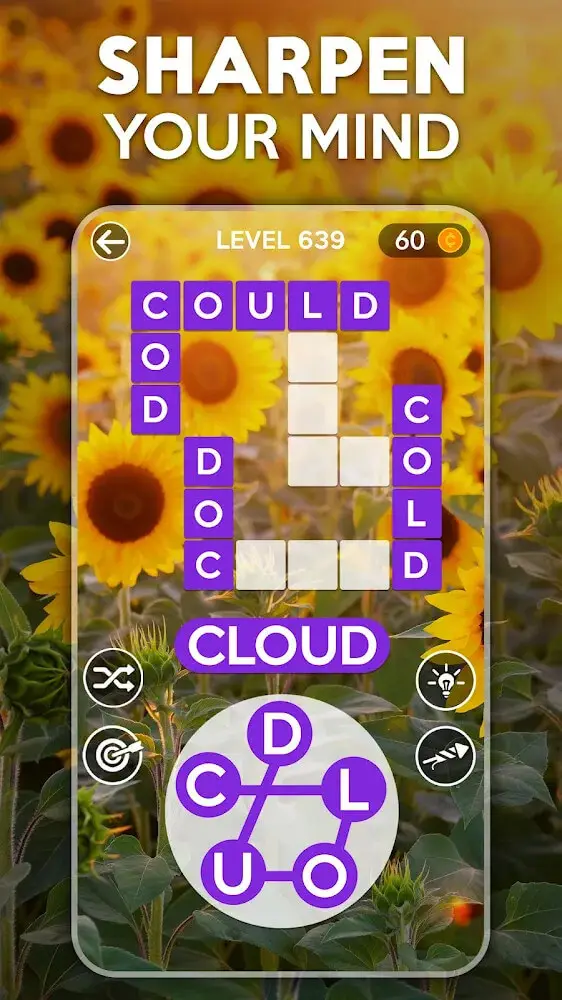 Screenshot of the Wordscapes app