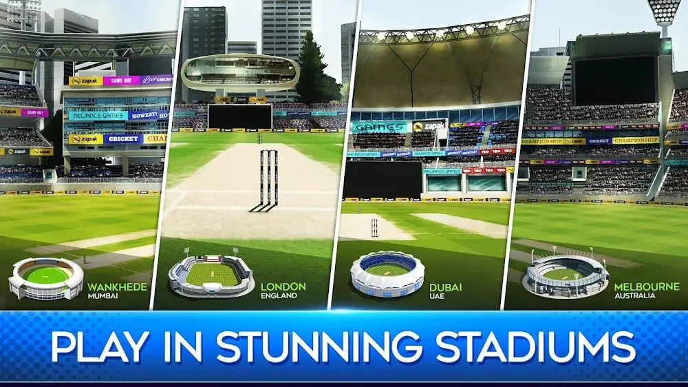 Screenshot of the World Cricket Premier League game