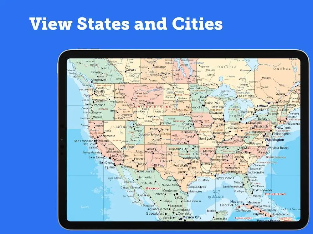 Screenshot of the World Map 2022 Pro game