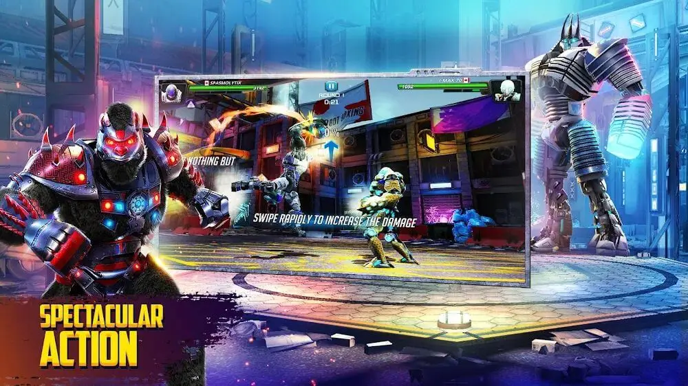 Screenshot of the World Robot Boxing 2022 game