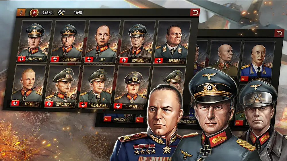 Screenshot of the World War 2:WW2 Strategy Games game