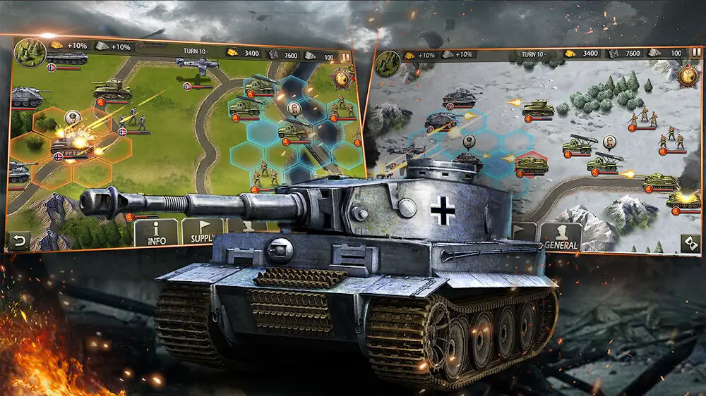 Screenshot of the World War 2:WW2 Strategy Games game