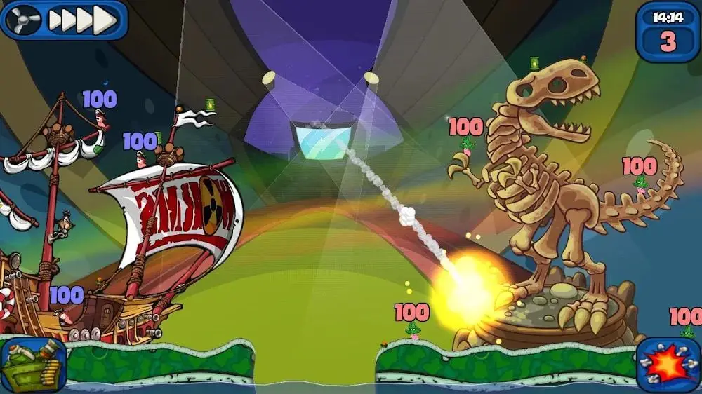 Screenshot of the Worms 2: Armageddon game