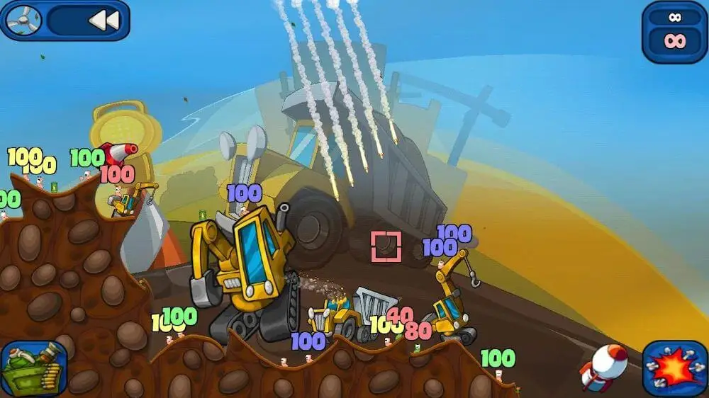 Screenshot of the Worms 2: Armageddon game