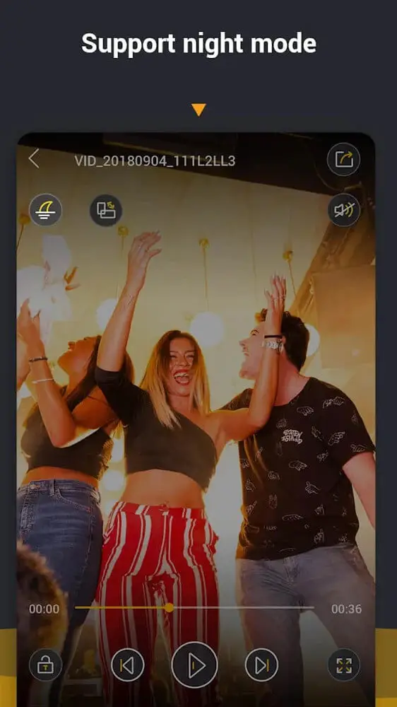 Screenshot of the XVideoPlayer app