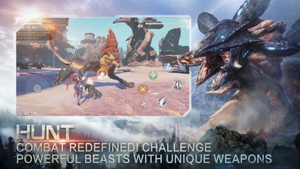 Screenshot of the Yeager game