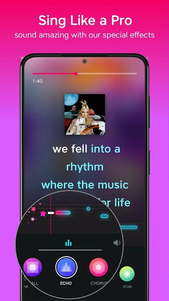Screenshot of the Yokee Karaoke app