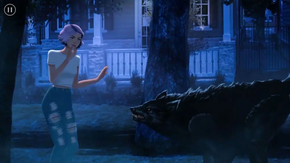Screenshot of the ZOE: Interactive Story game