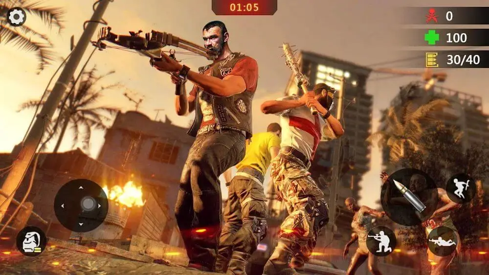 Screenshot of the Zombie 3D Shooter game