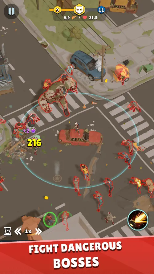 Screenshot of the Zombie Slayer app