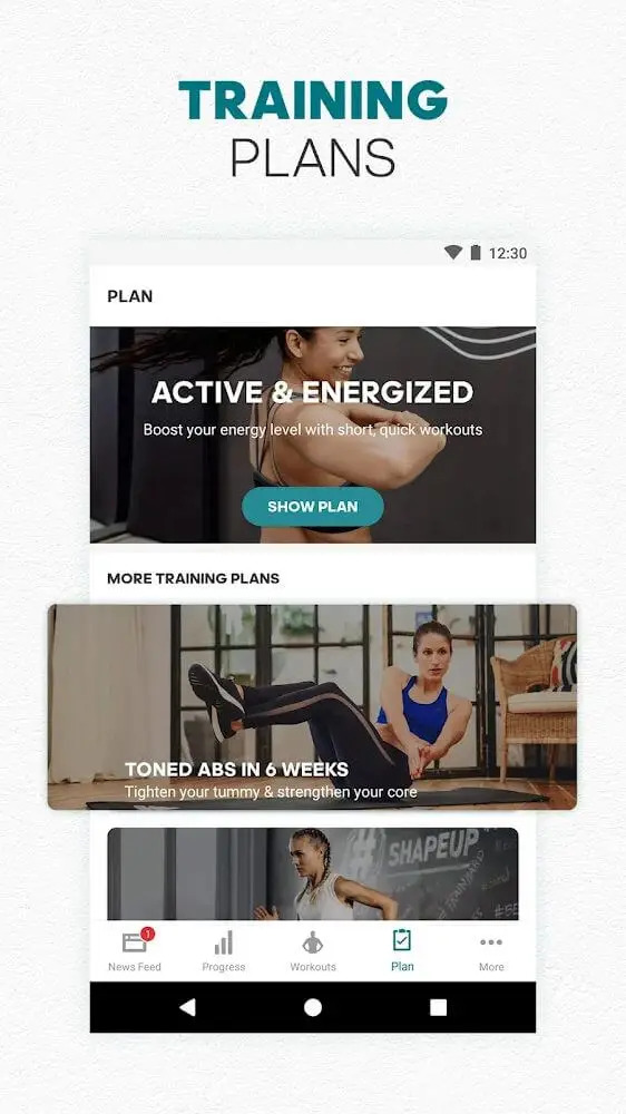 Screenshot of the adidas Training app app