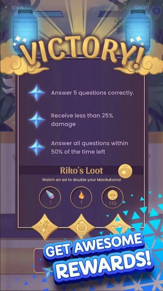 Screenshot of the kawaii Dungeon app