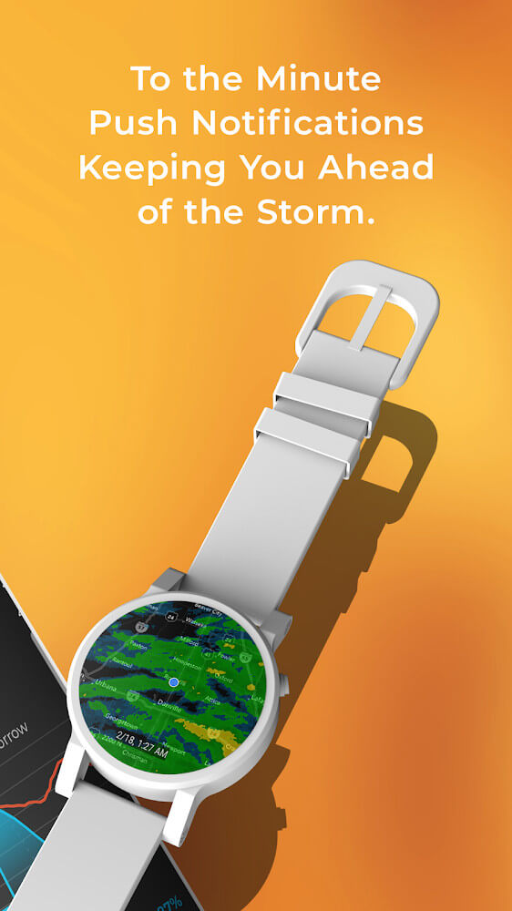 Screenshot of the MyRadar Weather Radar app