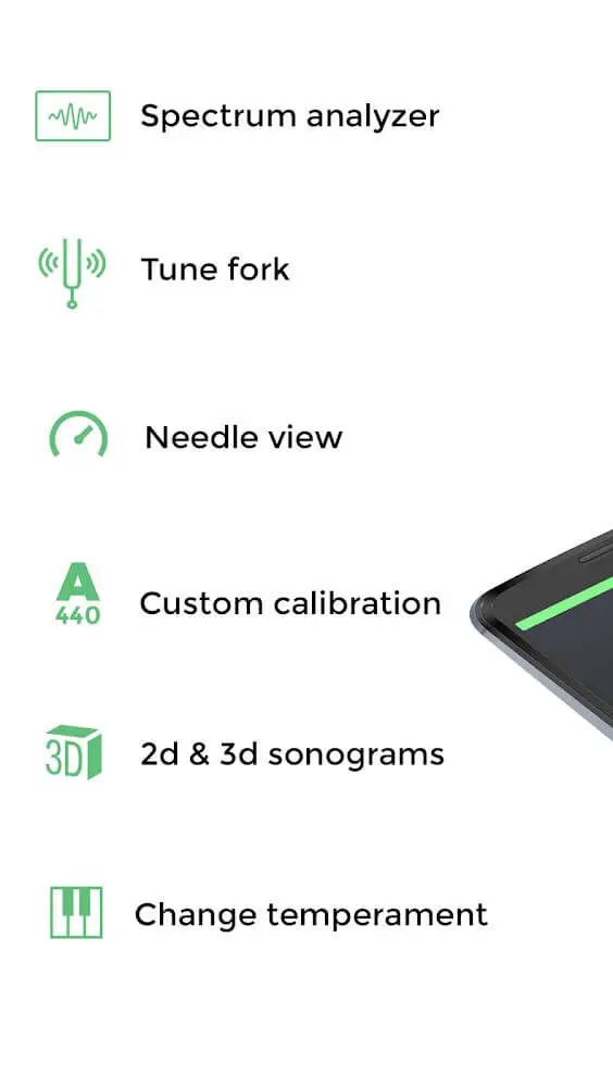 Screenshot of the n-Track Tuner Pro app