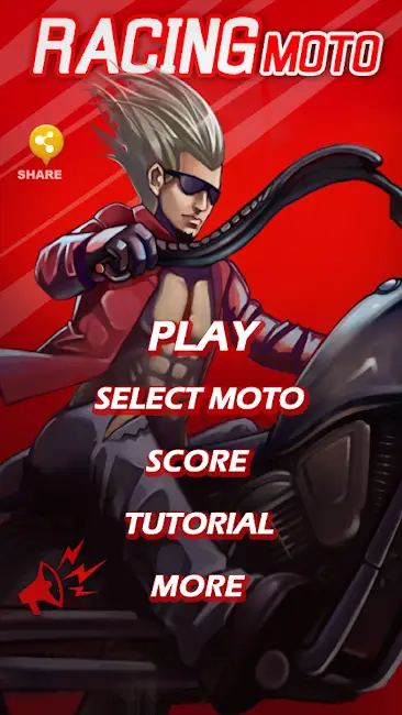 Screenshot of the Racing moto mod apk app