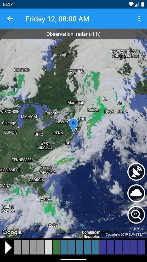 Screenshot of the Weather XL PRO game