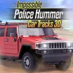 Impossible Police Hummer Car Tracks 3D application logo
