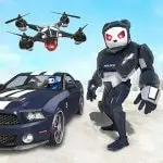 Panda Robot Car: Robot Games application logo